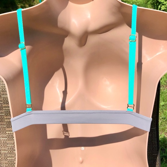 Dkoko Plus Triangle Surfing Athletic Swimsuit Bikini Bathing Suit Top XL - Picture 3 of 11